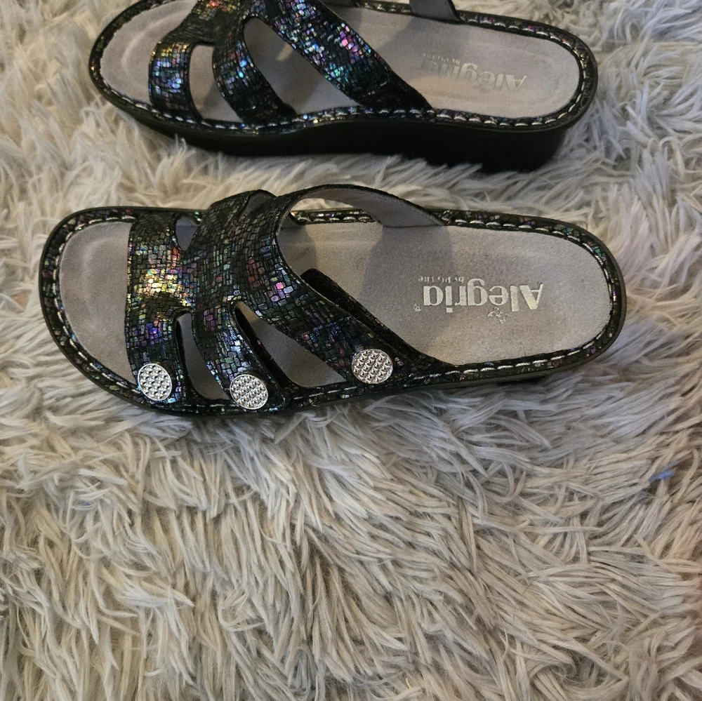 Alegria Stone Dazzle Sandals - Picture 4 of 7